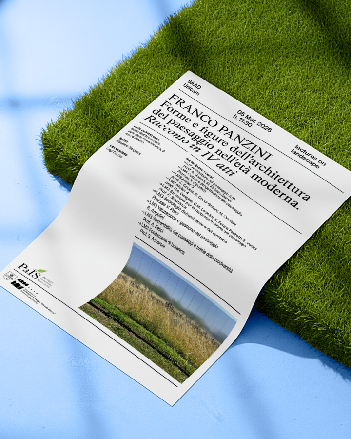 LECTURES IN LANDSCAPE - FRANCO PANZINI 'Forme e figure dell’architettura del paesaggio nell’età moderna. Racconto in IV atti'