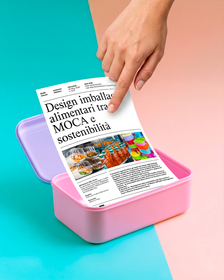 SEMINARIO DIDATTICO - Design imballaggi alimentari tra MOCA e sostenibilità